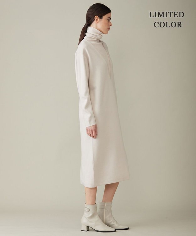 ICB 【WEB限定カラーあり】ウールブレンドスムース レイヤードデザインワンピース トープ系［WEB限定］