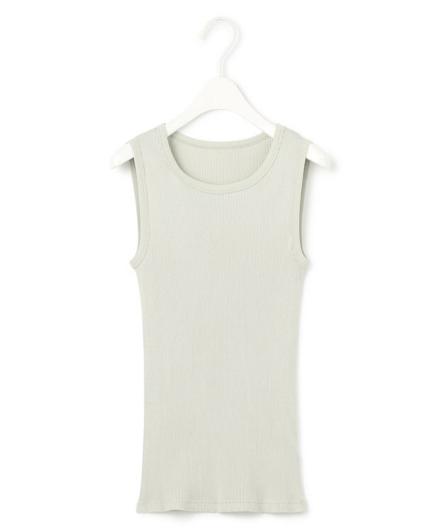 ICB L 【洗える】オーガニックリブタンク モスグリーン系