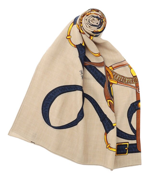 23区 【Oggi10月号掲載】アンゴラウール ストール ベージュ系