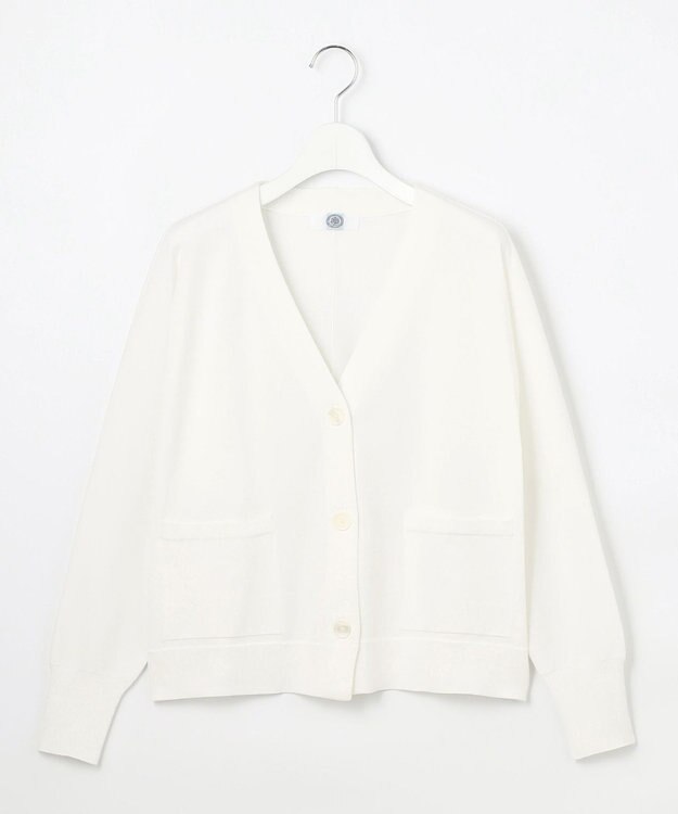 J.PRESS LADIES L 【洗える】Cotton Acetate ドルマンスリーブ カーディガン オフ系