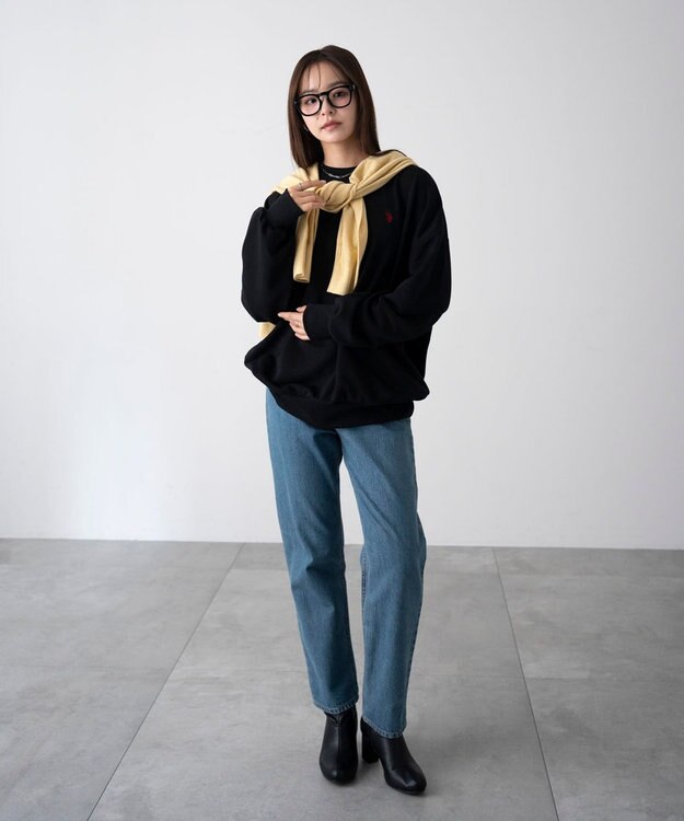 WEGO 【WEB限定/ユニセックス着用ITEM】別注USPOLOワンポイントPO ブラック