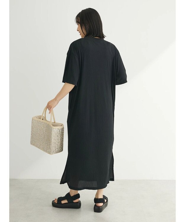 Green Parks ・ＳＵＧＡＲ　ＳＰＯＯＮ　シアープリーツワンピース Black