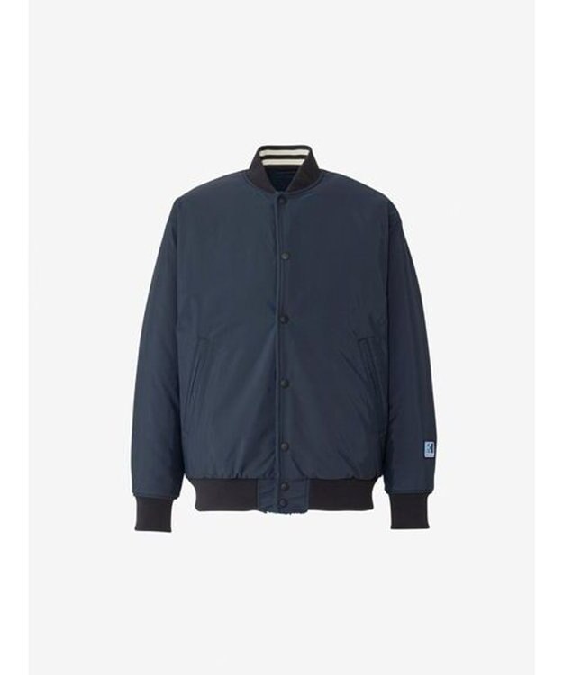 HELLY HANSEN 【リバーシブル・保温・ECO素材】ファイバーパイルリバーシブルバーシティージャケット ネイビー