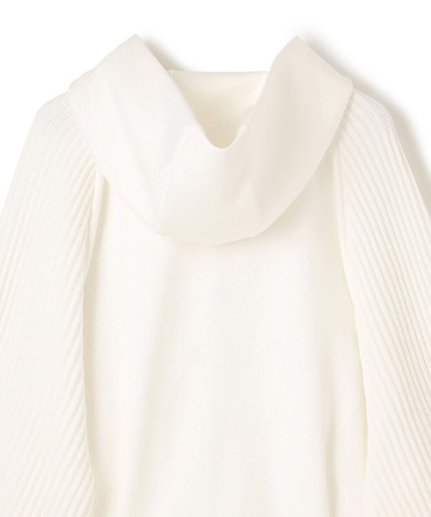 GRACE CONTINENTAL ニットコンビパーカー ホワイト