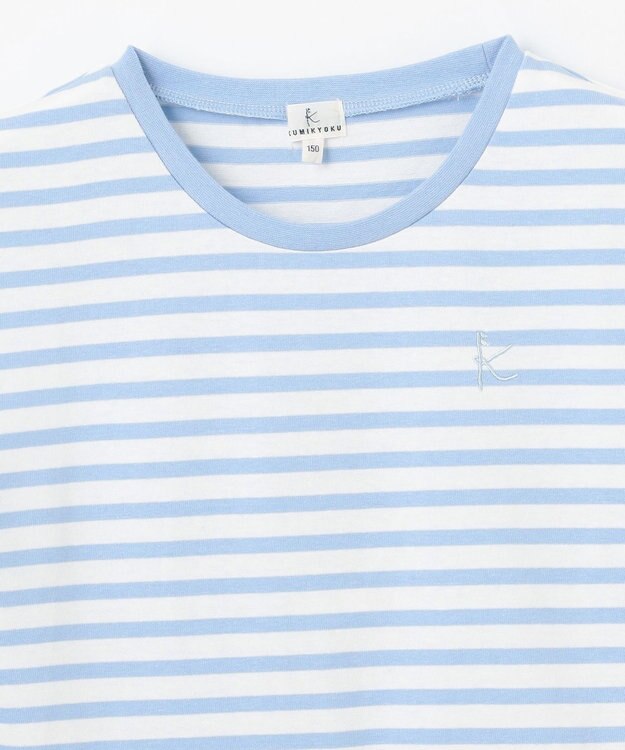 組曲 KIDS 【150-160㎝】ENOSUI Border Tシャツ サックスブルー系1