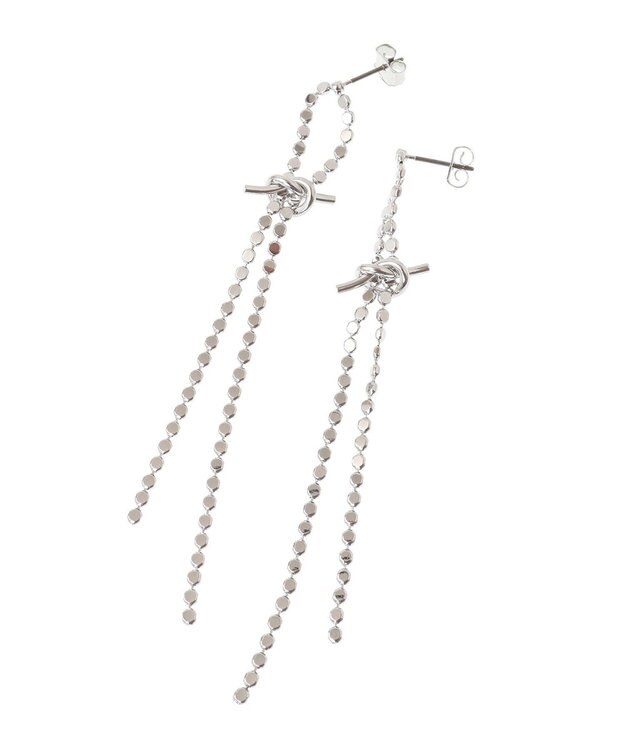 AMERICAN HOLIC ノットチェーンピアス Silver