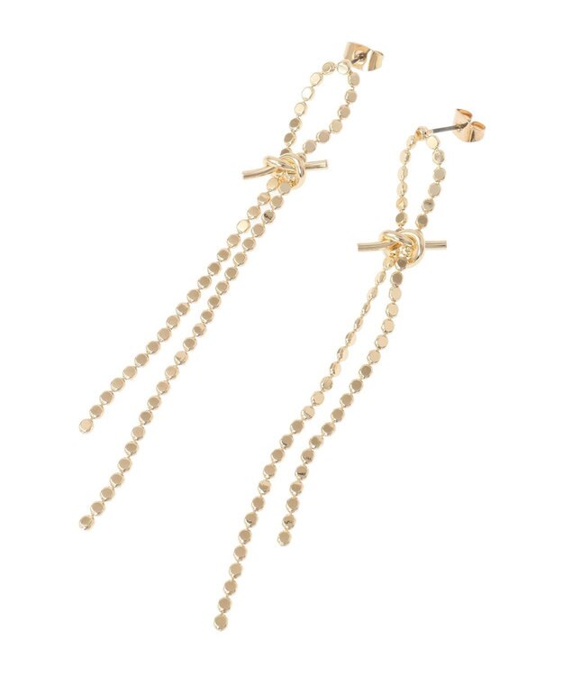 AMERICAN HOLIC ノットチェーンピアス Gold