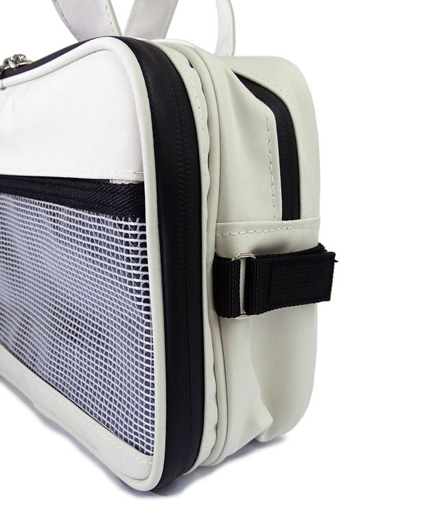 +RING 【プラスリング】傘生地を使用したボストンバッグ  waterproofed mini boston bag WHT Sr.404 白～オフホワイト