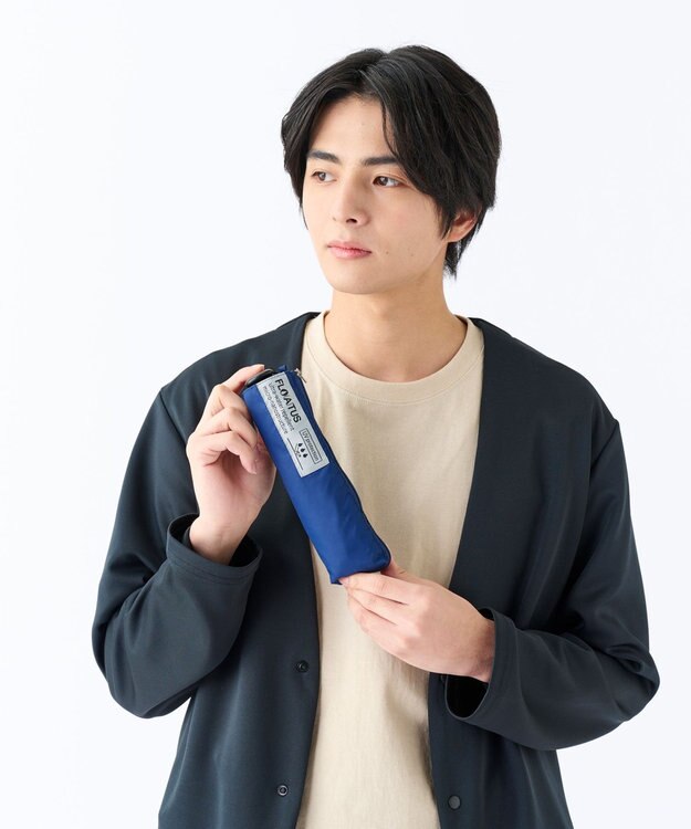 MOONBAT 【超撥水】フロータス (FLO(A)TUS) 折りたたみ傘 無地 UV 55cm ディープブルー