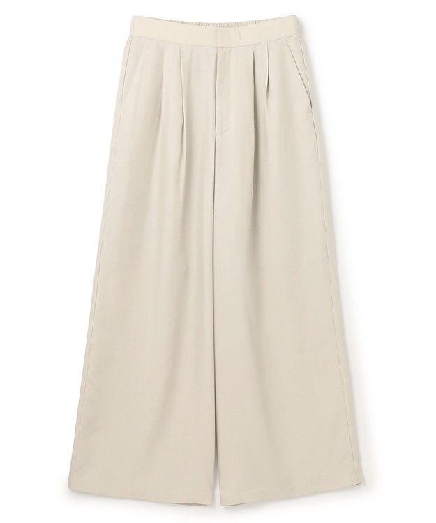 uncrave 【新色追加！】フィブリルシャンブレー ワイドパンツ ライトベージュ