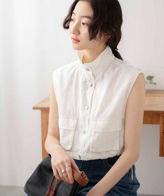 WEGO ミリタリーナイロンショートベスト ホワイト