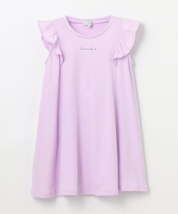 ANY KIDS ひんやりクール カットソーワンピース ラベンダー