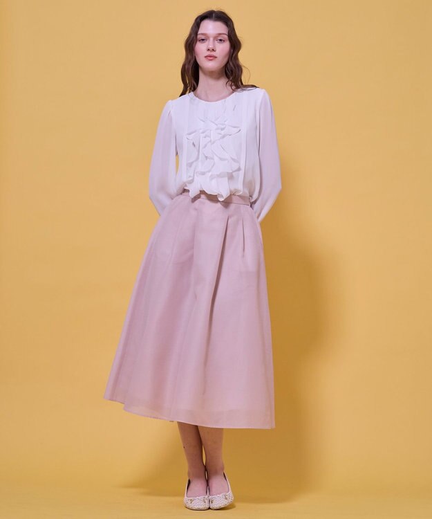 TOCCA CHIFFON WHISPER ブラウス アイボリー系