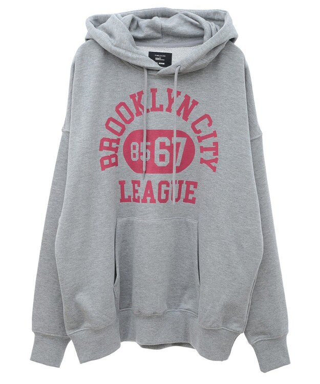 CRAFT STANDARD BOUTIQUE 【ユニセックス】裏毛プリントパーカー Gray Mixture