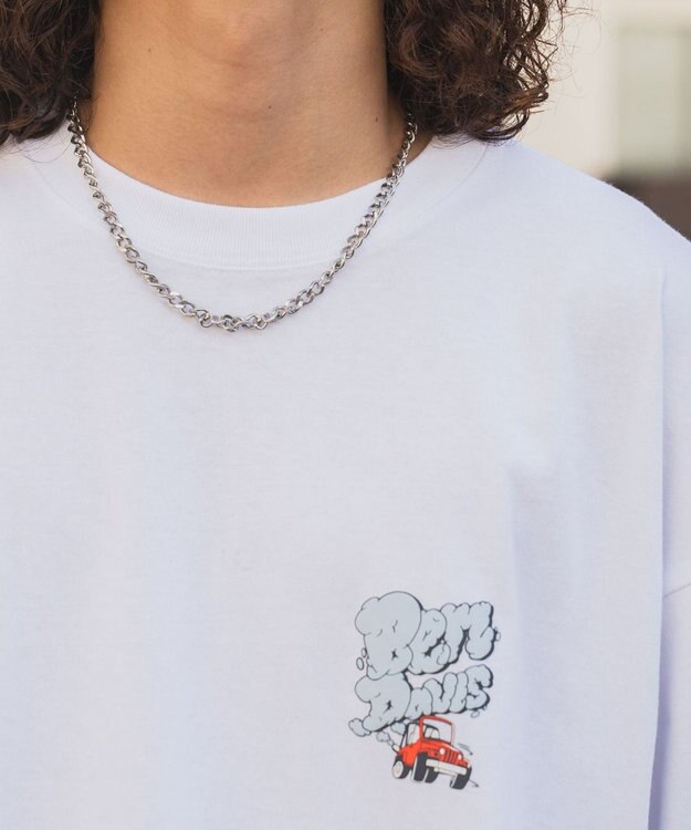 WEGO 別注ベンデイビスバックモチーフロゴLT ホワイト