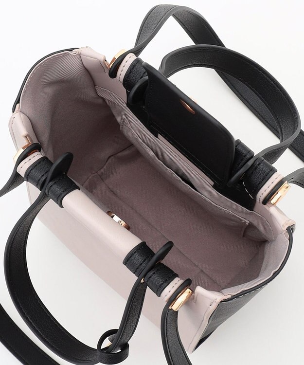 組曲 2WAYハンドルスクエアショルダー バッグ Mini アイスグレー系1