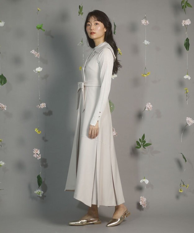 Green Parks ｄａｚｚｌｉｎ　トレンチ風ワンピース Beige