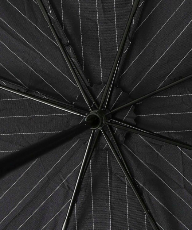 MOONBAT POLO RALPH LAUREN メンズ 折りたたみ傘 ストライプ×BEAR 65cm ブラック