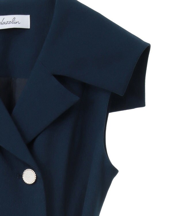 Green Parks ｄａｚｚｌｉｎ　トレンチ風ワンピース Navy