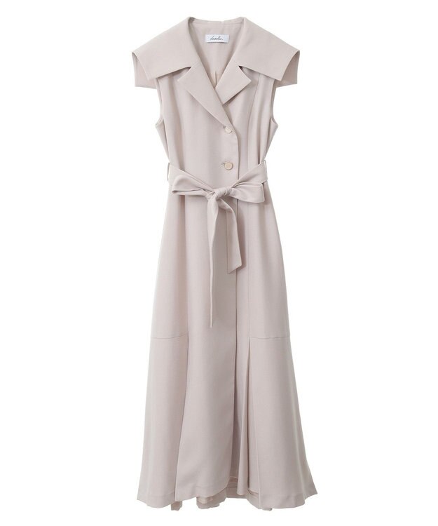 Green Parks ｄａｚｚｌｉｎ　トレンチ風ワンピース Beige