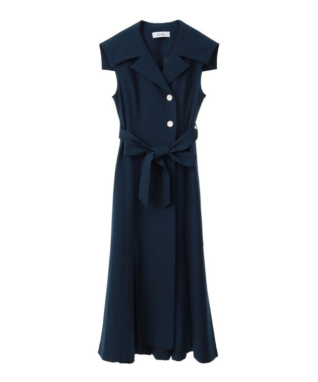 Green Parks ｄａｚｚｌｉｎ　トレンチ風ワンピース Navy