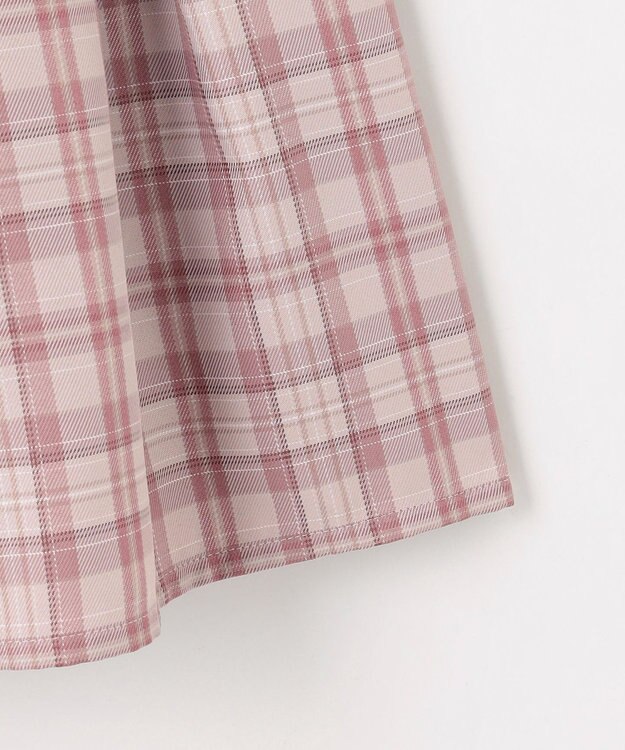 ANY KIDS 【2点セット】セーラージャケット+チェックワンピース ピンクベージュ