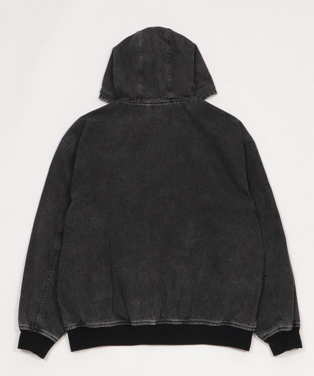 WEGO ワーカーズフードブルゾン デニムブラックソノタ