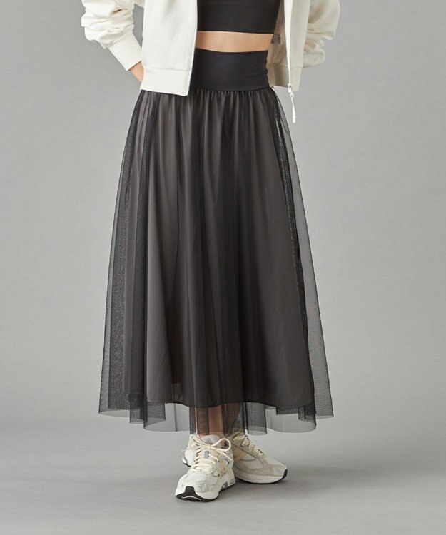 Chacott チュールスカート ブラック