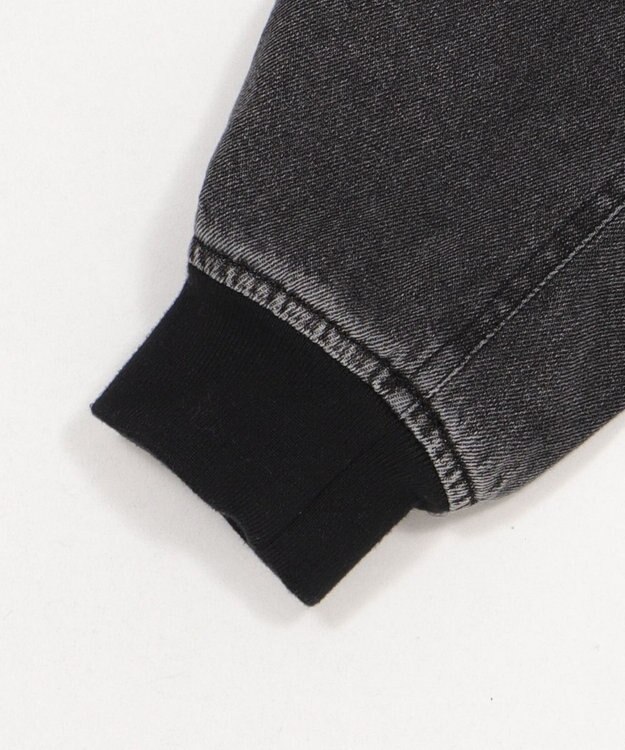 WEGO ワーカーズフードブルゾン デニムブラックソノタ