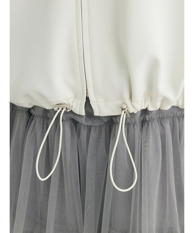 Green Parks トラックジャケット風カットカーディガン Navy