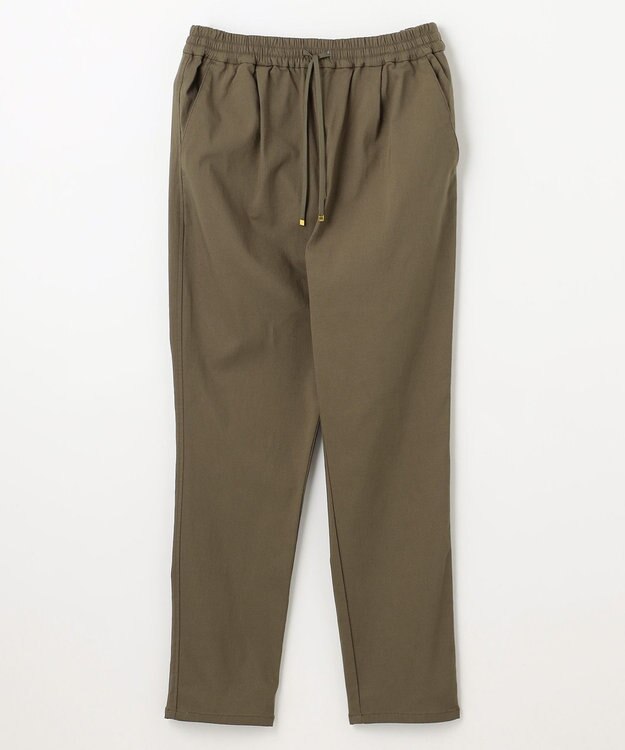 ANY L 【洗濯機可/ウエストゴム/ストレッチ/裏起毛】エブリデイベーシックテーパードパンツ モカカーキ