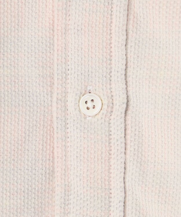 J.PRESS MEN Ｗフェイス キャラメルコールバンドカラー シャツ アイボリー系