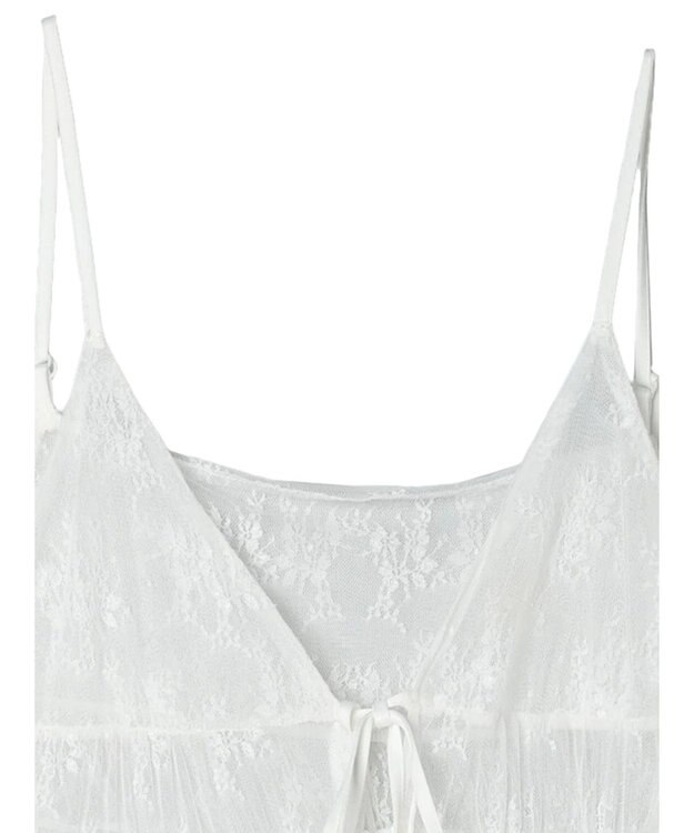 Green Parks ２ｗａｙ　レイヤードレースワンピース White