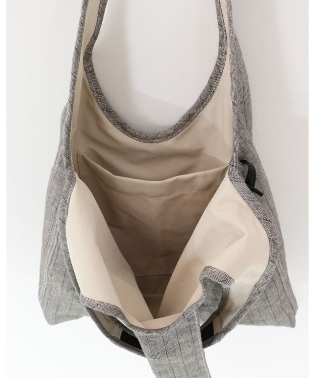 MORROW by thank 【A4サイズ収納可/軽量】DREW W トートバッグ ベージュ　リネン混