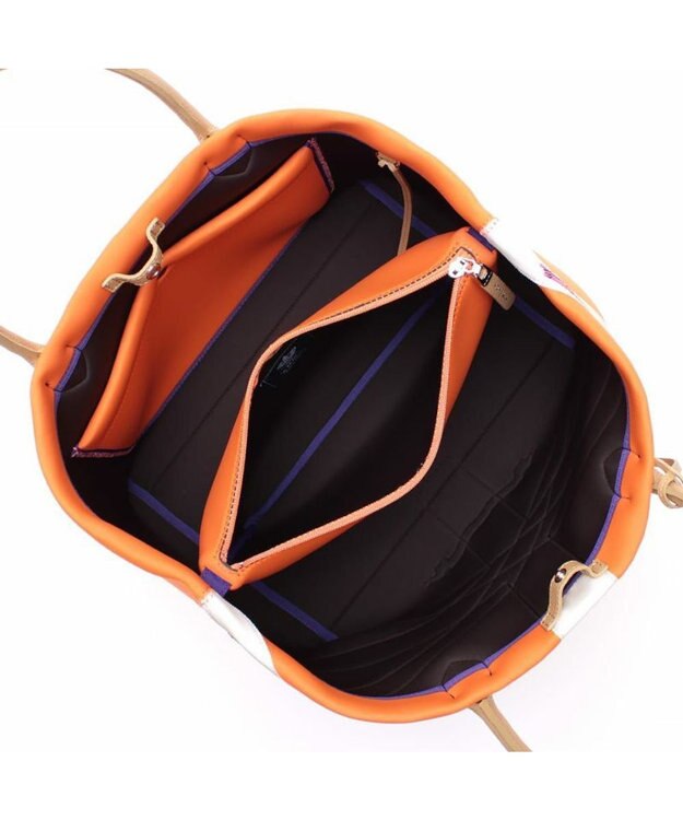 A.D.M.J. 【A4収納可】【魔法のように軽い】マジックライト/ユニオンジャックキューブトート34cm MANGO