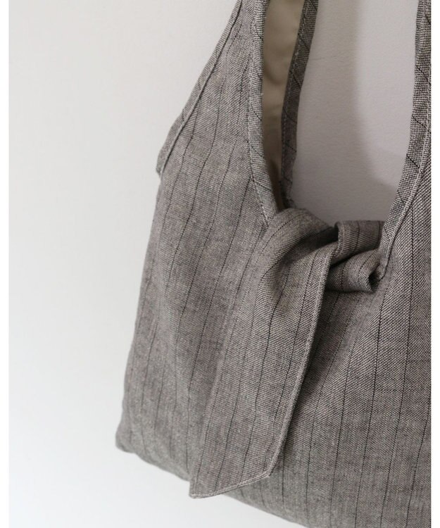 MORROW by thank 【A4サイズ収納可/軽量】DREW W トートバッグ ベージュ　リネン混