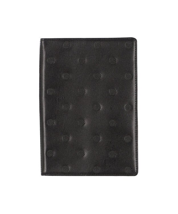 UNBILLION ペルケ perche / ドット刺繍A5手帳カバー ブラック