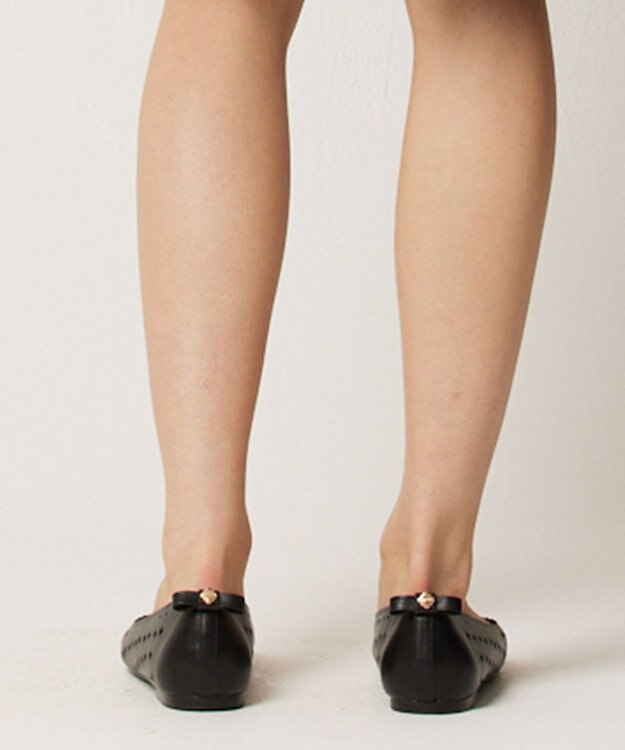 TOCCA 【大人百花掲載】LUCKY CLOVER FLATSHOES フラットシューズ ブラック系