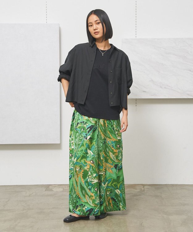 J.PRESS YORK STREET 【WOMEN】シアーショート ブラウス ブラック系