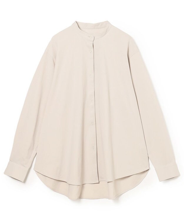 Chacott EasyCare+ノーカラーシャツ グレージュ