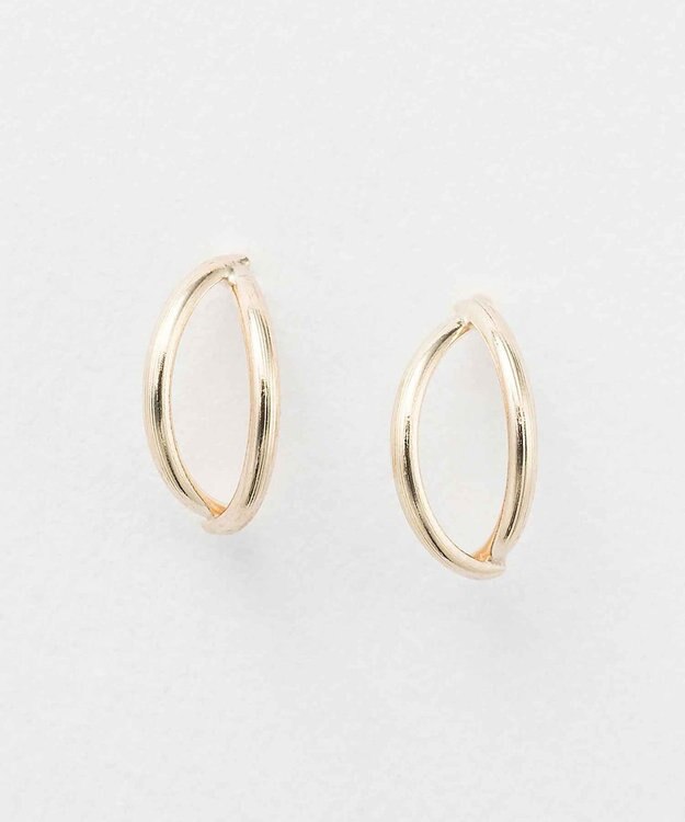 Phoebe 【K10】ダブルハーフフープピアス　ゴールド ゴールド