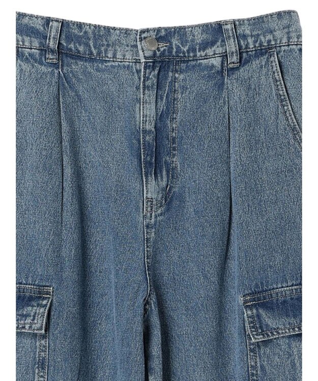 Green Parks ・ＥＬＥＮＣＡＲＥ　ＤＵＥ　デニムカーゴパンツ Light Indigo