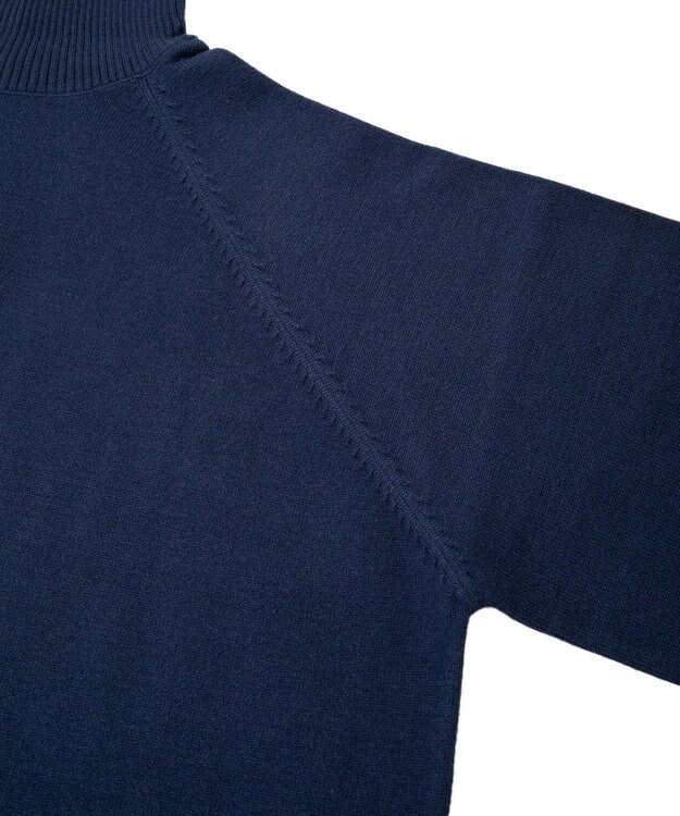 AMERICAN HOLIC バイパチモックネックニットワンピース Navy