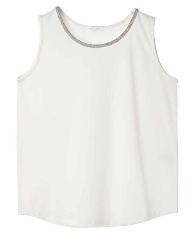 Green Parks ビジューテープタンクトップ Ecru