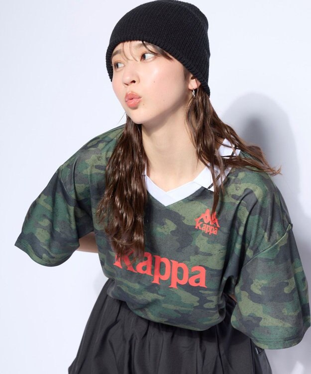 OP／FILA 【Kappa】カジュアルゲームシャツ 柄 カモフラージュ