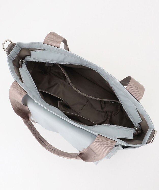 Y'SACCS ダブルタブ　トラベル2WAYトートバッグ ライトグレー