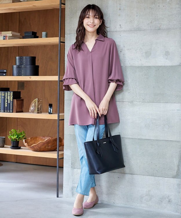 Tiaclasse 【安田美沙子さん　小倉優子さん着用】リボンデザイン通勤バッグ ブラック