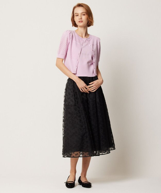 TOCCA 【消臭・洗える】RIBBON MEADOW スカート ブラック系7