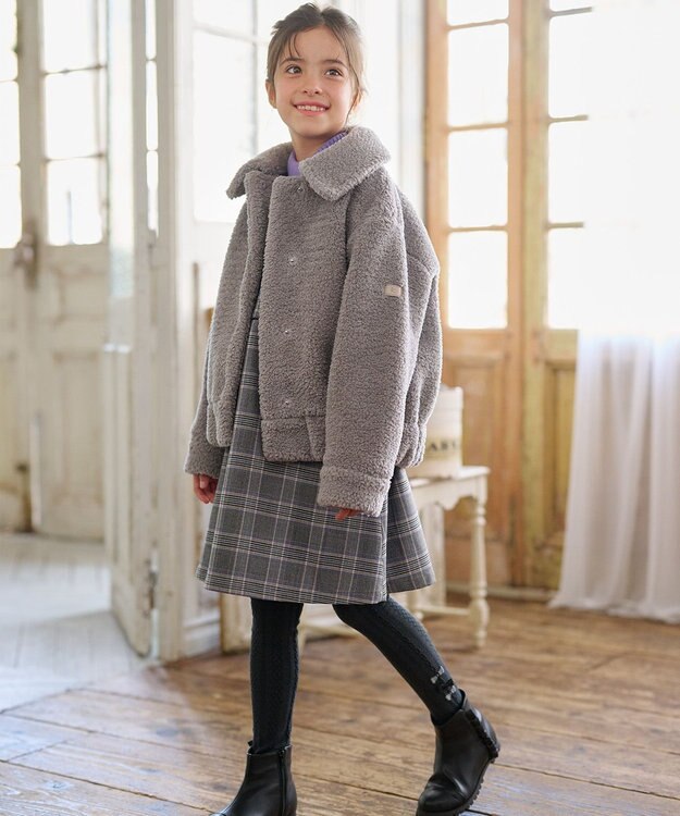 組曲 KIDS 【110-140㎝】ハグミー ブルゾン ライトグレー系