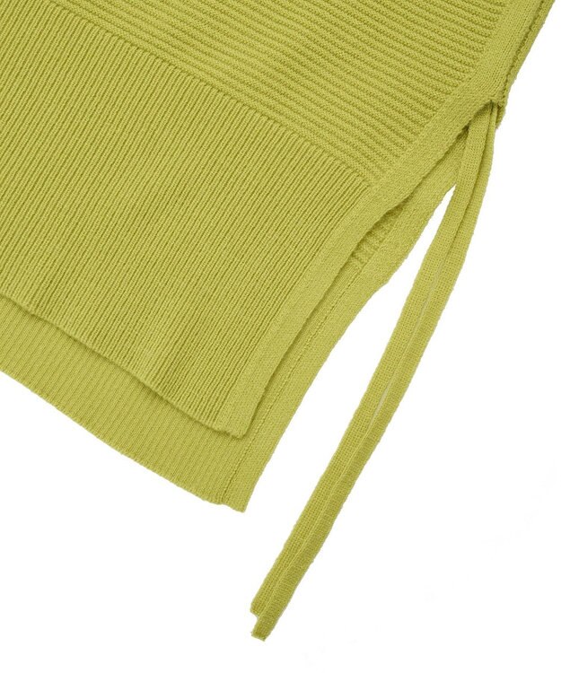 YECCA VECCA Vネックドロストデザインニット Lime Green